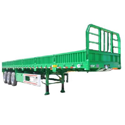 China Semi Truck Trailer 4 Axle Sidewall Semi Trailer Cargo Shipping Sidewall Trailer Truck for sale