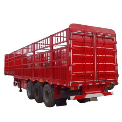 China Truck Trailer Best Selling 4 Axle Barrier Semi Trailer 45 Ft Stake Barrier Semi Trailer for sale