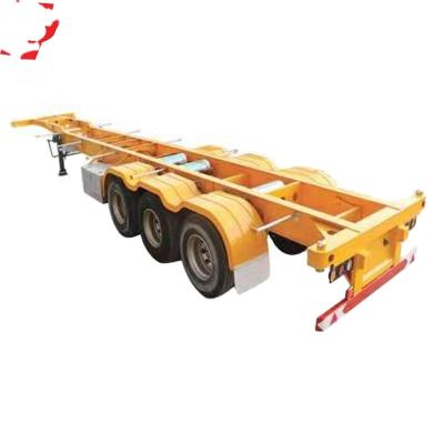 China 3 Axles 20ft 40ft 45ft Factory Outlet 3 Truck Trailer Skeleton Semi Trailer For Hot Sale for sale