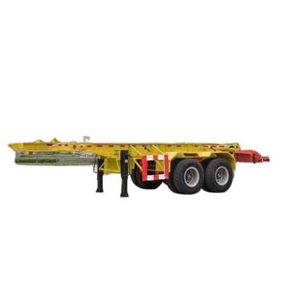 China Low price 2 axle truck trailer 20/40/45 ft skeleton semi trailer 60 ton container semi trailer for sale for sale