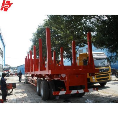 China China Manufacturer New Design Tri-Axles Timber Truck Trailer/Wooden Trailer/Log Transport Semi Truck for sale