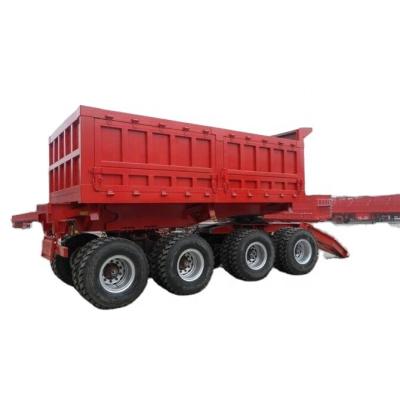 China Small Mini Truck Trailer Tractor Towing Full Sidewall Trailer With Drawbar (Barrier Tipper Flatbed Tanker Optional) for sale