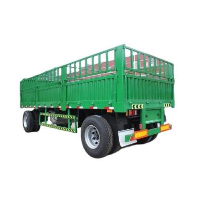 China High quality high efficiency 3 axles barrier trailers/cargo flatbed trailer for sale for sale