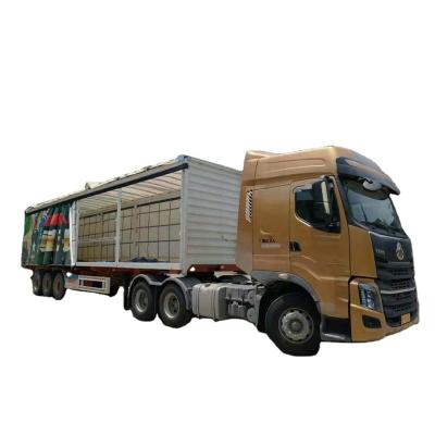 China Sliding Semi Truck 40ft Trailer Side Curtain Bulk Cargo Carrier Truck For Sale for sale