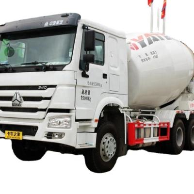 China Construction material stores HOWO 8cbm concrete mixer truck with factory price and high efficient 8 cubic meter 6x4 small concrete mixer truck for sale