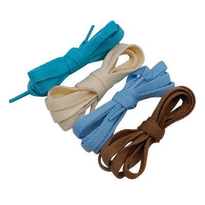 China Weiou Manufacturer New Arrive High Quality Flat Polyester 140CM Length Flat Colorful Grid Mesh Shoelace With Plastic Tip for sale