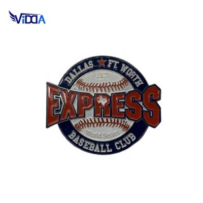 China High Quality Custom Baseball Men's Team Sports Team Europe Logo Enamel Lapel Pin Badge for sale