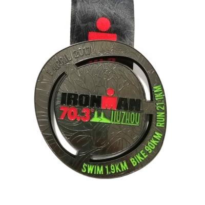 China Custom Europe Logo Metal Sports Medal Iron Man Award Medal for sale