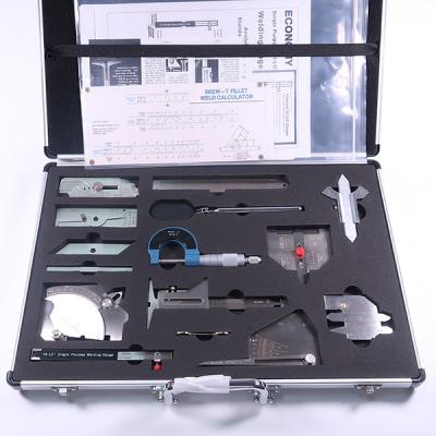 China Non Destructive Testing Welding Gauge 13pcs Set Measurement Stainless Steel for sale