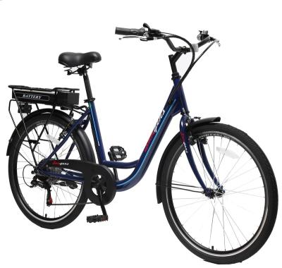 China Steel 7 speed 26inch electric bicycle price in Bangladesh urban e bike for sale