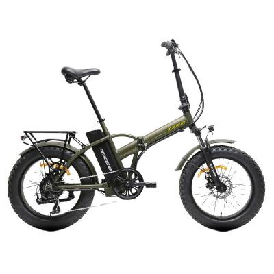 China OEM Aluminum Alloy 20 Inch Fat Tire 36V 10.4Ah 250W Electric Mountain Folding Bicycles for sale