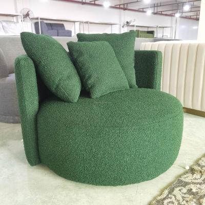 China Japandi Scandinavian Loop Velvet Tufted Italian Velvet Tufted Fabric Sectional Living Room Sofa Set Chair For Home for sale