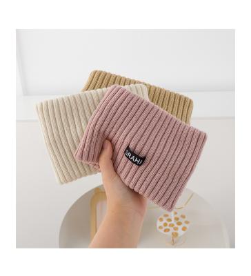 China Autumn Soft Winter Neck Warmer Women Wide Knitted Handmade Elastic Headband for sale