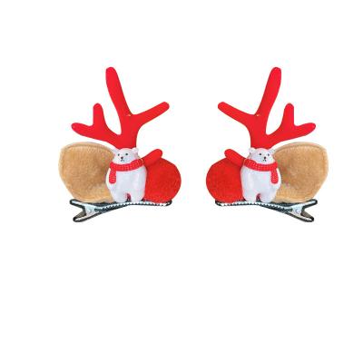 China Fashion Multi Styles Wholesale Cute Horn Fancy Deer Ears Hairpins Hair Accessories Christmas Antlers Hair Clip For Women for sale