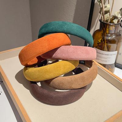 China CIA fashion most hot women's simple headband temperament headbands sponge plush plush girls hair accessories for sale