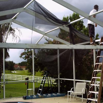 China Proteção UV Pest Resistente Patio Screen fácil de instalar 6ft-9ft Largura 30m/100ft comprimento à venda