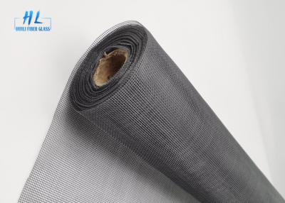 China Anti Mosquito Anti Insect Window Screen Grey 1.2m * 30m PVC Coated Fiberglass for sale