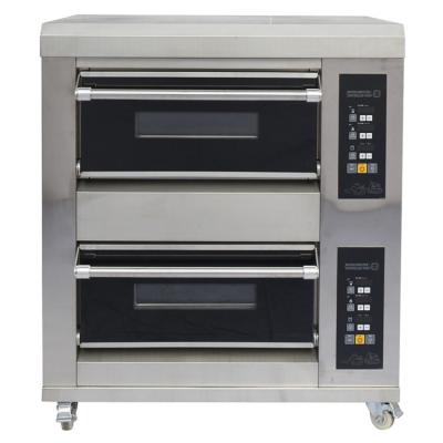 China Shop Equipment Hotel Restaurant Cake Bread Bakery Double Deck Commercial Electric Baking Oven for sale