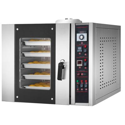 China High Efficiency 5 Trays Full Stainless Steel Gas Convection Bread & Egg Baking Pie & Cake & Pastry Oven For Hotel & Bakery (FSC-5G) for sale