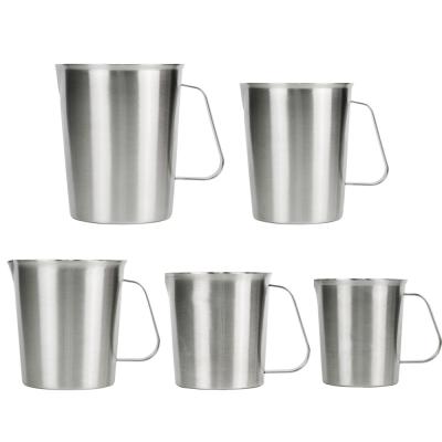 China Sustainable Hot Sale Stainless Steel Measuring Jug Set Of 5 For Water Milk Measuring Cup for sale