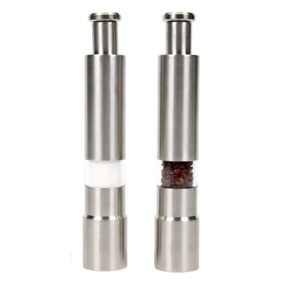 China Sustainable Food Grade Stainless Steel Salt and Pepper Grinder Set for sale