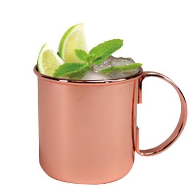 China Sustainable 12oz 16oz Stainless Steel Moscow Mule Copper Clad Mug for sale