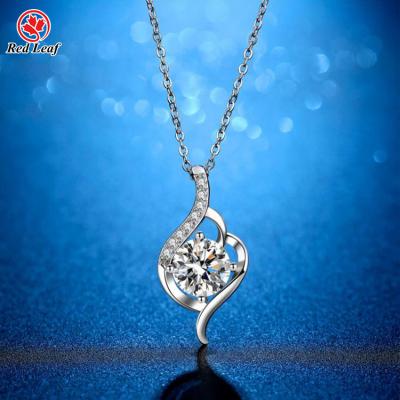 China Redleaf Jewerly Jewelry 925 Sterling Silver Fashion Jewelry For Women Lady Diamond Moissanite Necklace for sale