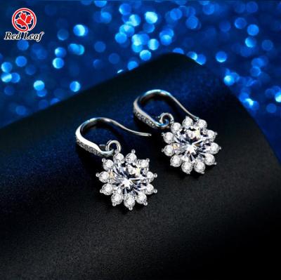 China Custom Fashion Vintage Redleaf Jewerly S925 Sterling Silver Geometric Stud Earrings for sale