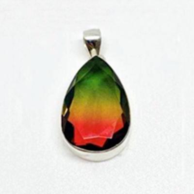 China Redleaf Jewelry CLASSIC Big Size Pear Shape 20*30 Mm 925 Silver Pendant With Melting Stone for sale