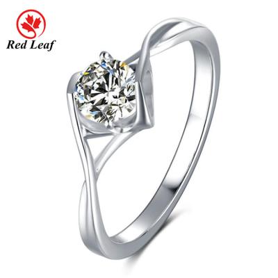 China Redleaf CLASSIC 925 silver jewelry set with diamonds moissanite rings custom gems moissanite ring wholesale for sale