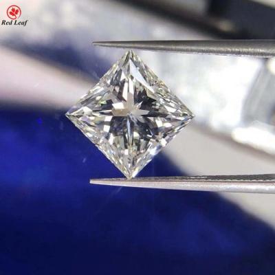 China Redleaf jewelry wholesale price thoughtful high princess cut stones D-VVS1 princess cut loose moissanite for sale