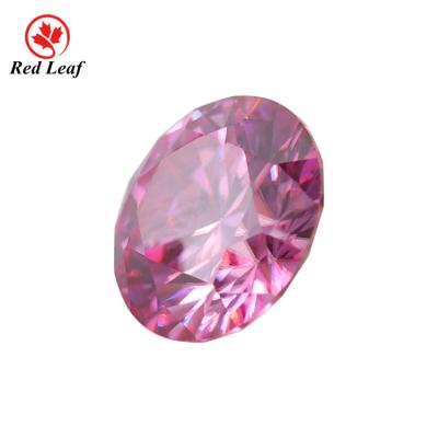 China Redleaf Moissanite Synthetic Moissanite Color Play or Pink Fire Moissanite for sale