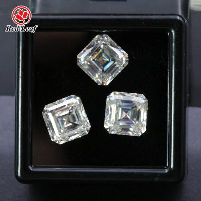 China Fire Redleaf Moissanite Color Set or Wholesale Price GRA DEF VVS Asscher Cut Moissanite Stone Loose for sale