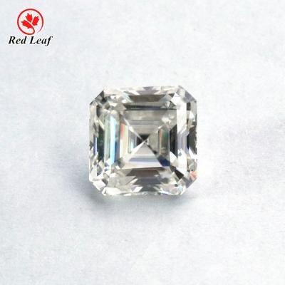 China Redleaf moissanite stone 2*2mm-11*11mm high asscher diamond reflective cut certified vvs loose gemstone moissanite for sale