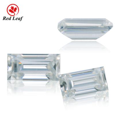 China Redleaf OEM/ODM Mossanite Moissanite Color Set Or Loose Diamonds Baguette Fire Moissanite for sale