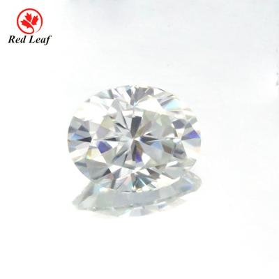 China Hot Sale White Loose Fancy Fire Redleaf Gemstone D-VVS Synthetic Oval Color Game or Moissanite for sale