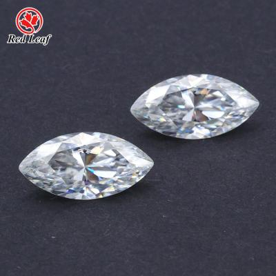 China High Reflective Redleaf moissanite diamond customize marquis cut VVS1 D-color GRA certificate moissanite for sale