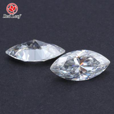 China Redleaf moissanite diamond marquis shape 1.5-3carat VVS1 D-color GRA certificate high reflective moissanite for sale