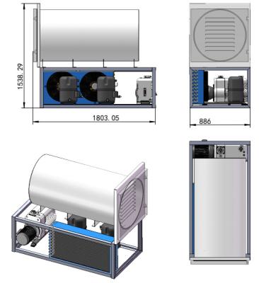 China SJIALAB 50kgs Food Processing Vacuum Freeze Drying Freeze Dryer Machine SJIA-50H For Sale for sale