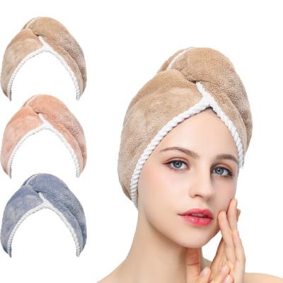 Cina Asciugamano del turbante di Microfiber della doccia del salone per capacità di assorbimento di acqua eccellente dei capelli lunghi in vendita