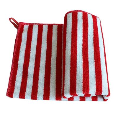 Китай Изготовленная на заказ Striped ткань Терри 800gsm Microfiber очищая 40x40cm продается