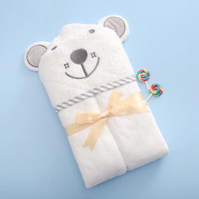 China Las toallas de baño infantiles de la fibra de bambú altamente absorbente cubren el poncho para los niños en venta