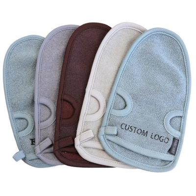 China Eco Friendly Exfoliating Scrub Mitt Glove Exfoliator Magic Peeling For Massage for sale