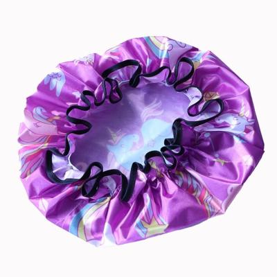 China Terry Cloth Waterproof Shower Cap biodegradável durável para mulheres à venda