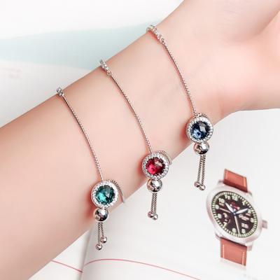 China BOHEMIA 925 Shine Bracelet Silver Opal Cord Bracelet Manufacturer Spot Wholesale for sale