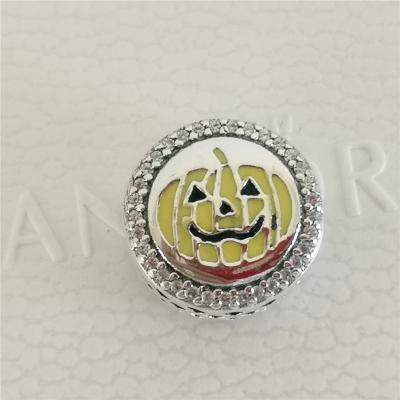 China Wholesale Silver 925 Sterling Silver Halloween Pumpkin Beads Factory for sale