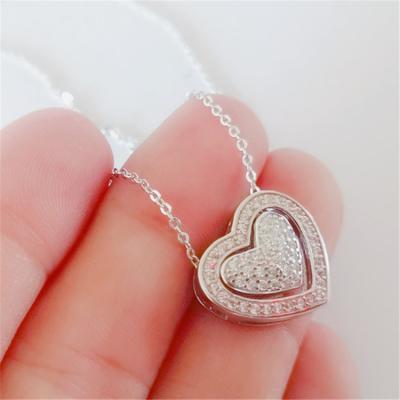 China BOHEMIA Necklace Fashion Heart 925 Sterling Silver Pendant Necklace for sale