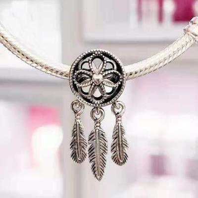 China Factory Wholesale 925 Silver Beads Jewelry Bracelet DIY Accessories Dreamcatcher Silver Beads for sale