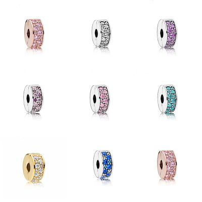 China Factory wholesale 925 sterling silver beads shinning elegance spacer clip for sale