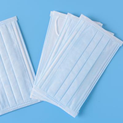 China Fast Delivery Adult Cheap 3 Ply Disposable Melt-blown Nonwoven Medical Face Mask for sale